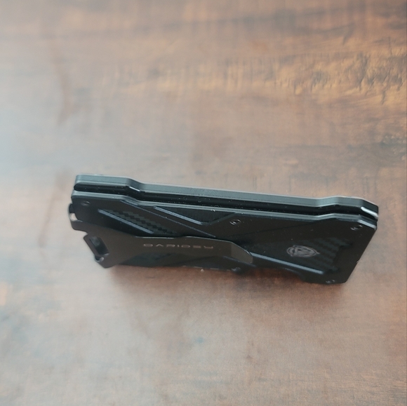 Oaridey Men's Ultra-Thin Aluminum Wallet with RFID Blocking, Black, 15 Card Slot - Picture 6 of 6